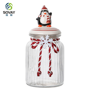 Package <strong>Container</strong> Wholesale Custom <strong>New</strong> Products Christmas Ornament Present Glass sealed Jar Other Christmas Decoration Supplies - Product Image 1