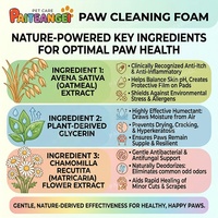 Nettoyant Moussant Sans Eau pour Pattes de Chien 210ml avec Brosse en Silicone à Base Végétale pour Lavage des Pieds d'Animaux OEM Personnalisé en Gros