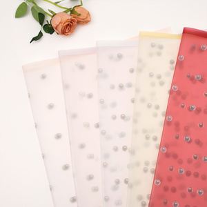 Papier d'emballage floral mat perlé en gros, bord magique, imperméable, pour bouquets et emballages cadeaux - Product Image 4