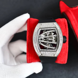 Relojes Mecánicos de Lujo para Hombre con Movimiento Tourbillon de Moda con Incrustaciones de Diamantes y Morganita, Relojes Mecánicos de Lujo - Product Image 3