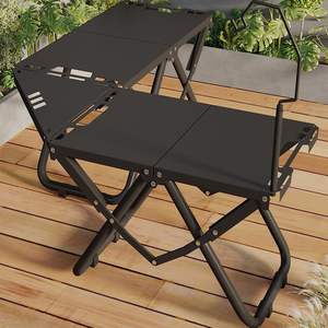 Mesa plegable para exteriores, rectangular, de aluminio, ligera, portátil, para picnics y camping - Product Image 3