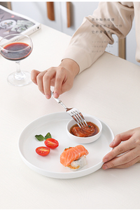 Jingdehua — ensemble de vaisselle blanc mat, Style Morden nordique, vaisselle en <span class=keywords><strong>porcelaine</strong></span>, en céramique, <span class=keywords><strong>assiettes</strong></span> <span class=keywords><strong>Plates</strong></span> et bols, vente directe d'usine - Product Image 4