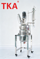 Réacteur semi-automatique à agitation mécanique mobile, en acier inoxydable 316L, à chauffage électrique, capacité 5L-100L, à pression négative