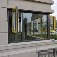 Ventanas abatibles con pantallas Ventanas de aluminio Ventanas abatibles Ventana abatible delgada