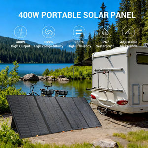 ALECTER 400W Portable 4 Plates ETFE Monocrystalline <b>Folding</b> <b>Solar</b> <b>Panels</b> 23.5% Efficiency IP65 Waterproof CE TUV Certified - Product Image 2
