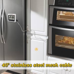 Pour ThermoPro TP04 thermomètre de cuisine numérique matière plastique pour surveiller chaudière pain bonbons <span class=keywords><strong>fromage</strong></span> poulet - Product Image 3