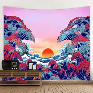 Vente en gros de tapisserie murale Offre Spéciale pour chambre à coucher tapisserie en polyester 100% imprimée personnalisée