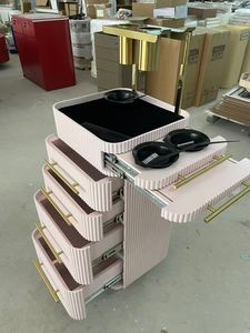Premium Salon Trolley Rolling Storage Cart Hairdresser Beauty Spa Nail Makeup Trolley With Drawers - Product Image 3
