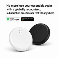 Traceur GPS intelligent certifié MFi et Google Find My, double système de localisation, dispositif anti-perte pour iOS, Android et animaux de compagnie