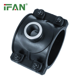 IFAN hệ thống thủy lợi HDPE phụ kiện đường ống PN16 PP nén phụ kiện đen yên kẹp HDPE phụ kiện - Product Image 4