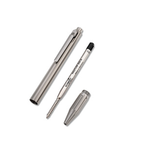 <span class=keywords><strong>Stylo</strong></span> à bille en titane métallique de luxe personnalisé avec clip profond, largeur d'écriture 0,5 mm, encre noire <span class=keywords><strong>effaçable</strong></span> - Product Image 3