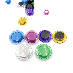 <span class=keywords><strong>Bouton</strong></span> en plastique transparent personnalisé de forme ronde Push Pin aimant pour tableau blanc - Product Image 1
