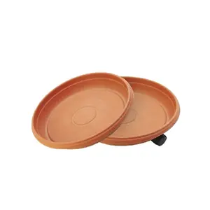 Pots <span class=keywords><strong>à</strong></span> <span class=keywords><strong>fleurs</strong></span> en plastique argile et rastta, 2/4 pièces, plateau, assiettes, palette, <span class=keywords><strong>soucoupe</strong></span> avec roues, vente en gros - Product Image 1