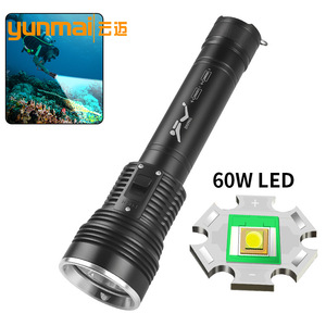 ไฟฉายดำน้ำ 60W LED แบบชาร์จได้ ระยะไกล พร้อมสวิตช์แม่เหล็กไฟฟ้า สำหรับใช้งานใต้น้ำ - Product Image 4