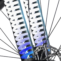 Bicicleta de Montaña con Cuadro de Acero, Suspensión Delantera, Multivelocidad, 24, 26, 27.5 Pulgadas, para Estudiantes y Adultos, para Desplazamientos Diarios