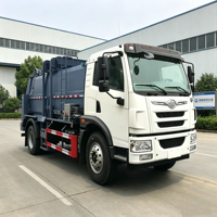 Camion compacteur d'assainissement municipal 6x4 à transmission manuelle, avec réservoir scellé pour la séparation des déchets de cuisine et la collecte des déchets liquides