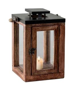 Fabricant de lanternes en bois de style moderne Bougeoir vintage Lanterne de bougeoir au meilleur design pour le salon - Product Image 1