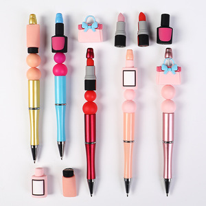 ลูกปัดซิลิโคนรูปลิปสติก 3 มิติ สำหรับทำเครื่องประดับ DIY อุปกรณ์ตกแต่งซิลิโคน สายคล้องโทรศัพท์มือถือ ชุดลูกปัดเครื่องประดับ แพ็คใหญ่ - Product Image 1