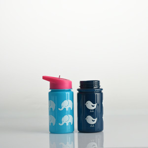 Los niños al aire libre 14OZ BPA libre Eco amigable <span class=keywords><strong>cantante</strong></span> capa botella de agua de plástico con paja - Product Image 4