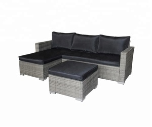 <span class=keywords><strong>Jardin</strong></span> Rotin/Osier Sectionnel Canapé Ensemble avec Coin <span class=keywords><strong>Salon</strong></span> Canapé et Canapé <span class=keywords><strong>2</strong></span> <span class=keywords><strong>Places</strong></span> et Tabouret - Product Image 2