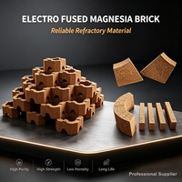 Brique réfractaire en magnésie électro-fusée de qualité supérieure 97% 98% MgO, résistante aux chocs thermiques, pour EAF