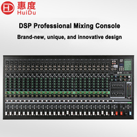 Console de mixage audio analogique professionnelle 24 canaux, double sortie de groupe, enregistrement Bluetooth MP3, 16 effets DSP pour scène et studio