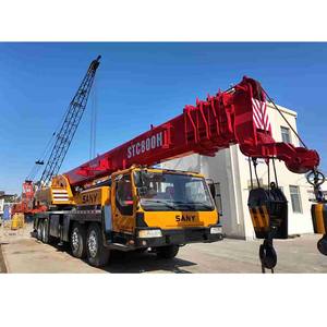 À vendre : Grue Sany d'occasion 80 tonnes STC800S, en stock, bonne qualité et prix bas, grue sur camion d'occasion, équipement d'origine. - Product Image 1