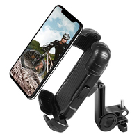 Support de téléphone pour vélo Support de téléphone pour moto-Pince de téléphone portable pour guidon de moto pour iPhone Samsung 4.7 "à 6.8" Smartphones