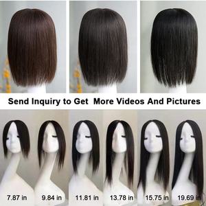 วิกผมจริงทำจากผ้าไหมที่ศีรษะ<span class=keywords><strong>ล้าน</strong></span>สำหรับ<span class=keywords><strong>ผู้หญิง</strong></span>แถมฟรี100% ขอบผมมนุษย์แบบเรมมี่ - Product Image 6