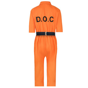 Disfraz de Prisionero, Traje de Cosplay para Halloween, Carnaval, Unisex, Naranja, Disfraz de <span class=keywords><strong>Recluso</strong></span> - Product Image 1