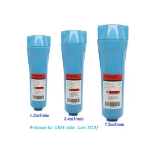 2.4m 3/min 5ppm 3 micron Elemento Do Filtro de Ar elemento do filtro de entrada de compressor de ar