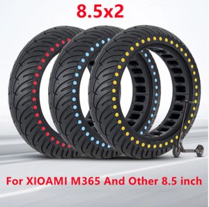 Nouvelle Image 8.5 pouces roue de pneu en caoutchouc solide pour <span class=keywords><strong>Xiaomi</strong></span> <span class=keywords><strong>M365</strong></span> Scooter électrique antidéflagrant conception en nid d'abeille pneu sans air - Product Image 5