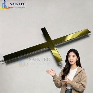 Sistema de Rejilla para Techo Suspendido de Acero Galvanizado Estándar de <span class=keywords><strong>15</strong></span>/16 Pulgadas, Rejilla de Techo de Hierro para Hospital - Product Image 6