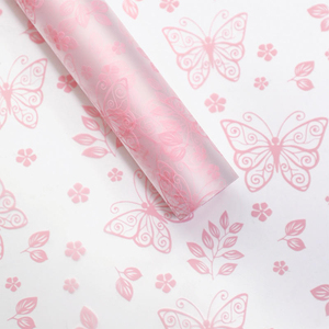 Papel de regalo grueso impermeable con estampado de leopardo y corazón de grafiti para ramos de rosas, suministros de embalaje para floristas y bricolaje. - Product Image 3