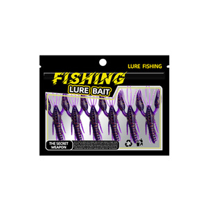 Leurre souple en PVC LOVITA Réaliste en forme de crevette 6g/8cm pour montage Texas, appât artificiel sans hameçons pour achigan et poisson mandarin - Product Image 5