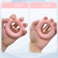 Fortalecedor de Agarre de Mano de Silicona, Anillo de Entrenamiento para Dedos, Expansor de Muñeca, Estirador Muscular de Dedos, Alivia el Dolor de Muñeca