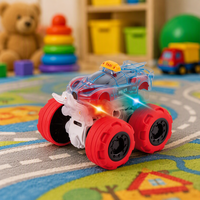 Voiture de cascade à LED éblouissantes avec rotation à 360 degrés, véhicule jouet à inertie à friction pour enfants, cadeaux pour enfants, modèle 7716-57