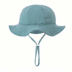Nuevo Sombrero de Sol Estampado para Bebé y Niño Pequeño, Gorro de Pescador Flexible de Paja Ecológica con Diseño Casual para Viajes y Pesca, Venta al por Mayor - Product Image 5