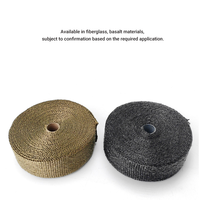 Ruban thermique en fibre de verre pour l'isolation thermique des échappements de voitures et de motos, fabriqué en Chine
