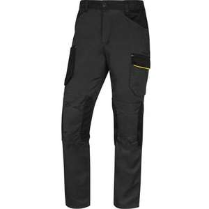 DELTA PLUS-Pantalones DE TRABAJO Mach2 gris-amarillo en poliéster/algodón-EAN MW129981 PANTALONES DE TRABAJO DE CARGA - Product Image 1