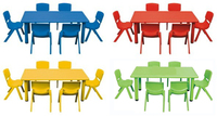 Chaise éléphant de dessin animé, mobilier de maternelle, tabouret de jeu coloré, ensemble table et chaise pour enfants