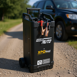 Arrancador de Baterías con Ruedas XPOtool 12V 24V, Mantenedor de Baterías Automotrices con Pantalla de Dial y Mango Telescópico - Product Image 2