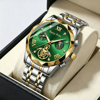 Reloj de Cuarzo Cronógrafo Decorativo de Lujo para Hombre, Caja de Aleación, Correa de Acero de 20 mm, Resistente al Agua Diaria, Manecillas Luminosas