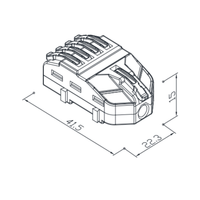 3P Kupferkontakt PC-Gehäuse Kabelverbinder 250V 32A Universeller Kompakter Schnellverbinder