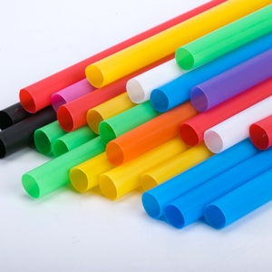 Màu đen/trắng thân thiện với môi BOBA trà ống hút rộng nhựa uống rơm cho trà bong bóng cho các bên - Product Image 3