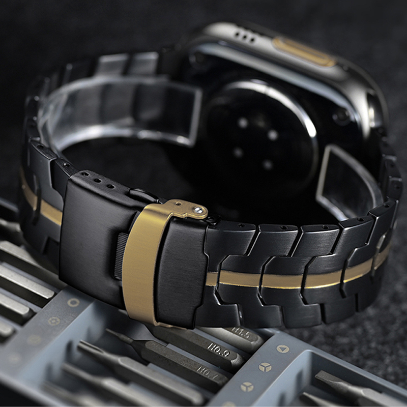 Acero Inoxidable-Negro-Oro