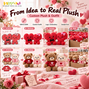 Peluches Personalizados de Parejas con Temática de Comida, Juguetes Suaves y Divertidos para el Día de San Valentín, Tiendas de Estilo de Vida, Regalos para Comercio Electrónico y Minoristas - Product Image 2