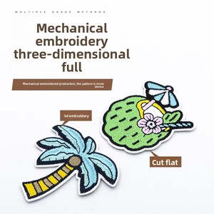 Parche Bordado Estilo Hawaiano para Vacaciones de Playa, para Bikini, Tela de PVC con Decoración de Encaje, Termoadhesivo, Tema de Playa y <span class=keywords><strong>Sol</strong></span> - Product Image 3