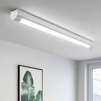 Luminaire LED à intensité variable 3CCT, 3000K 4000K 5000K sélectionnables, lumière linéaire 18W 28W 38W, base en fer durable, éclairage intérieur