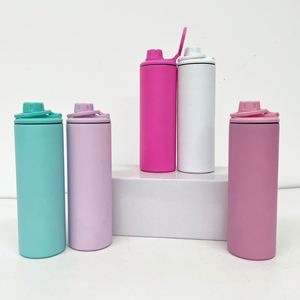 Bulk Wholesale Full Printable Handled Stainless <b>Steel</b> 20oz Water <b>Bottle</b> for Blank Sublimation with Flip Top Lid - Product Image 3